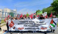 Edirne'de üniversite öğrencileri Filistin'e destek gösterisi düzenledi