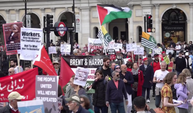 İngiltere'de 1 Mayıs kutlamalarında Gazze için ateşkes çağrısı
