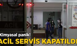 Kimyasal panik! Acil Servis kapatıldı