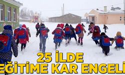 25 ilde eğitime kar engeli