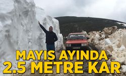 Mayıs ayında 2.5 metre kar