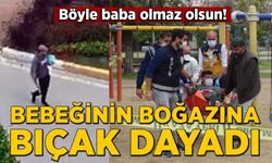 Bebeğini kaçırıp boğazına bıçak dayadı, vurularak yakalandı