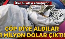 Yol ortasında buldular! Çöp diye aldılar, 1 milyon dolar çıktı!