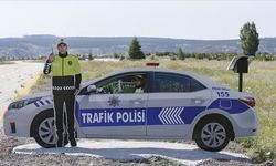 Kara yollarında maket/model trafik polisi yerleştirilmeye başlandı