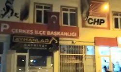 Çankırı’da CHP ilçe başkanlığının bulunduğu binaya molotofkokteyli saldırı