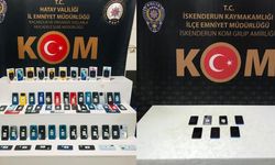 Hatay’da 75 kaçak telefon ele geçirildi