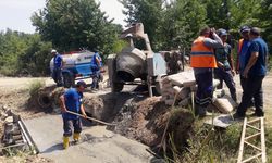 Muğla’da üreticilerin üretime devam etmeleri için sulama kanallarında bakım onarım çalışması yapıldı