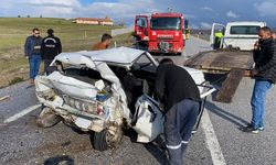 Yozgat'ın Akdağmadeni ilçesinde meydana gelen trafik kazasında 1 kişi öldü 8 kişi yaralandı