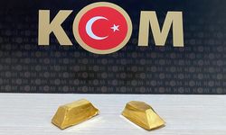 Yasa dışı yollarla ülkeye getirilen iki külçe altın ele geçirildi