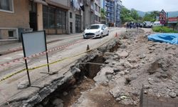 Doğal gaz hattı çalışmalarında tarihi kalıntılar bulundu