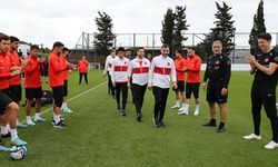 Letonya maçının hazırlıklarını A Milli Futbol Takım sürdürdü