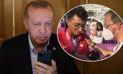 Cumhurbaşkanı Erdoğan'dan Mete Gazoz’a tebrik mesajı