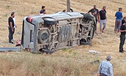 Konya'da minibüs tarlaya devrildi: 1 ölü, 3 yaralı