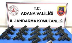 Adana'da polis ekiplerince ruhsatsız 71 silah ele geçirildi