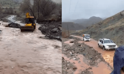 Elazığ’da şiddetli yağışlar köy yollarına zarar verdi