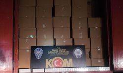 Adana'da 300 bin paket kaçak sigara ele geçirildi