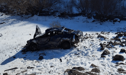 Şarampole uçtu, araç sürücüsü hayatını kaybetti