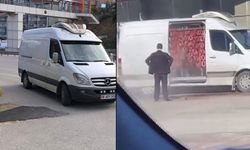 Bursa'da mide bulandıran görüntü: Benzinlikte sucuk yıkadılar