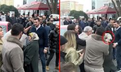 CHP'li Büyükçekmece Belediye Başkan Yardımcısı Akkuş'tan skandal hareket! Başörtülü yaşlı kadının boğazını sıktı