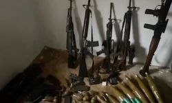 MSB paylaştı! Zeytin Dalı bölgesinde teröristlere ait silah ve mühimmat ele geçirildi