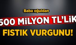 Baba-oğuldan 500 milyon TL’lik fıstık vurgunu!