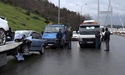 FSM'deki kaza köprüde trafiği felç etti