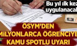 ÖSYM'den LYS başvuruları için kamu spotu