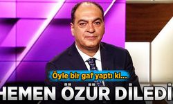 Öyle bir gaf yaptı ki! Hemen özür diledi