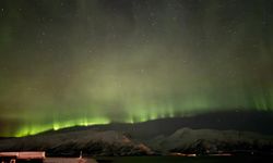 Norveç'in kuzey kutup dairesindeki Tromso kentinde "Kuzey Işıkları"