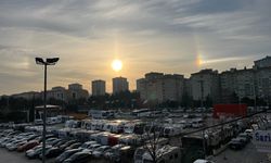 İstanbul’da gökyüzünde ilginç görüntü