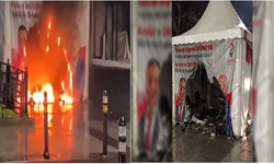 Zafer Partisi çadırı ateşe verildi! Özdağ'dan dikkat çeken açıklama!