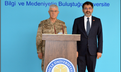 Jandarma Genel Komutanı Orgeneral Arif Çetin Paşa'dan DÜ Rektörü'ne ziyaret!