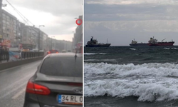 İstanbul'da sağanak ve fırtına! Sultangazi’de dolu, Bakırköy’de dev dalgalar!