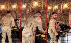 Lüks restoranda rezillik! Asker kıyafetli garsona servis yaptırdılar