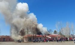 Erzurum Şeker Fabrikası'nda yangın