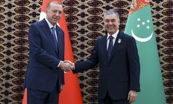 Cumhurbaşkanı Erdoğan Türkmenistan  Lideri Berdimuhammedov ile görüştü