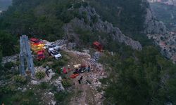 Antalya'da düşen teleferik kabinindeki 1 kişi öldü