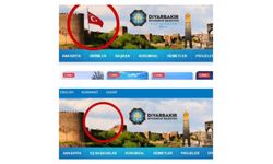 Diyarbakır Belediyesi'nde bayrak sorunu bitmiyor! Belediyenin internet sitesinden Türk bayrağını kaldırdılar!