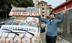 Maltepe'de sevgilisi tarafından terk edilen kişi 'Allah kurtardı' pankartıyla lokma dağıttı
