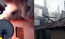 Beypazarı'nda yangın: 4 tarihi ev kül oldu