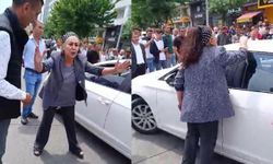 Kazaya karışan kadın çevredekilere hakaret edip "trafik dersi" verdi