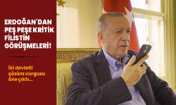 Cumhurbaşkanı Erdoğan'dan peş peşe kritik Filistin görüşmeleri!