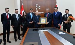 MHP lideri Devlet Bahçeli'ye anlamlı ziyaret