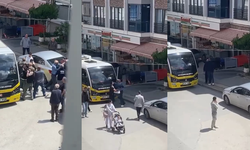 Bursa’da yol verme kavgası kameraya yansıdı