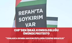 CHP'den İsrail Başkonsolosluğu önünde protesto