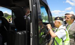 Orgeneral Arif Çetin, Çankırı'da trafik denetimine katıldı