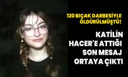 120 bıçak darbesiyle öldürülmüştü! Katilin Hacer'e attığı son mesaj ortaya çıktı