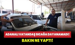 Adanalı vatandaş sıcağa dayanamadı! Eski araçlarına ev tipi klima taktırdı!