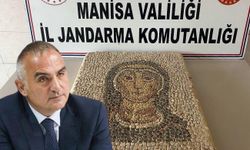 Bakan Ersoy duyurdu! Tarihi mozaik pano Manisa Müzesi'ne teslim edildi