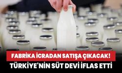 Fabrika icradan satışa çıkacak! Türkiye'nin süt devi iflas etti